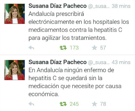 Otra política es posible: En Andalucía "ningún enfermo de hepatitis C se quedará sin su medicación"