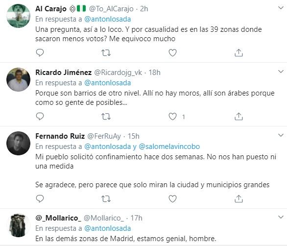 Comentarios al tuit de Antón Losada sobre las medidas de Ayuso 3