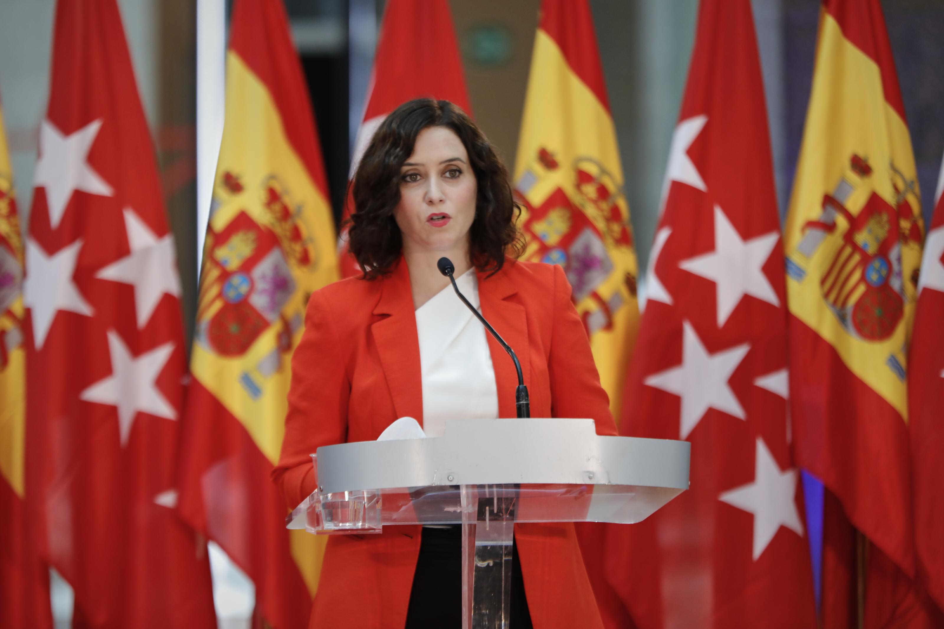 La presidenta de la Comunidad de Madrid, Isabel Díaz Ayuso. Europa Press