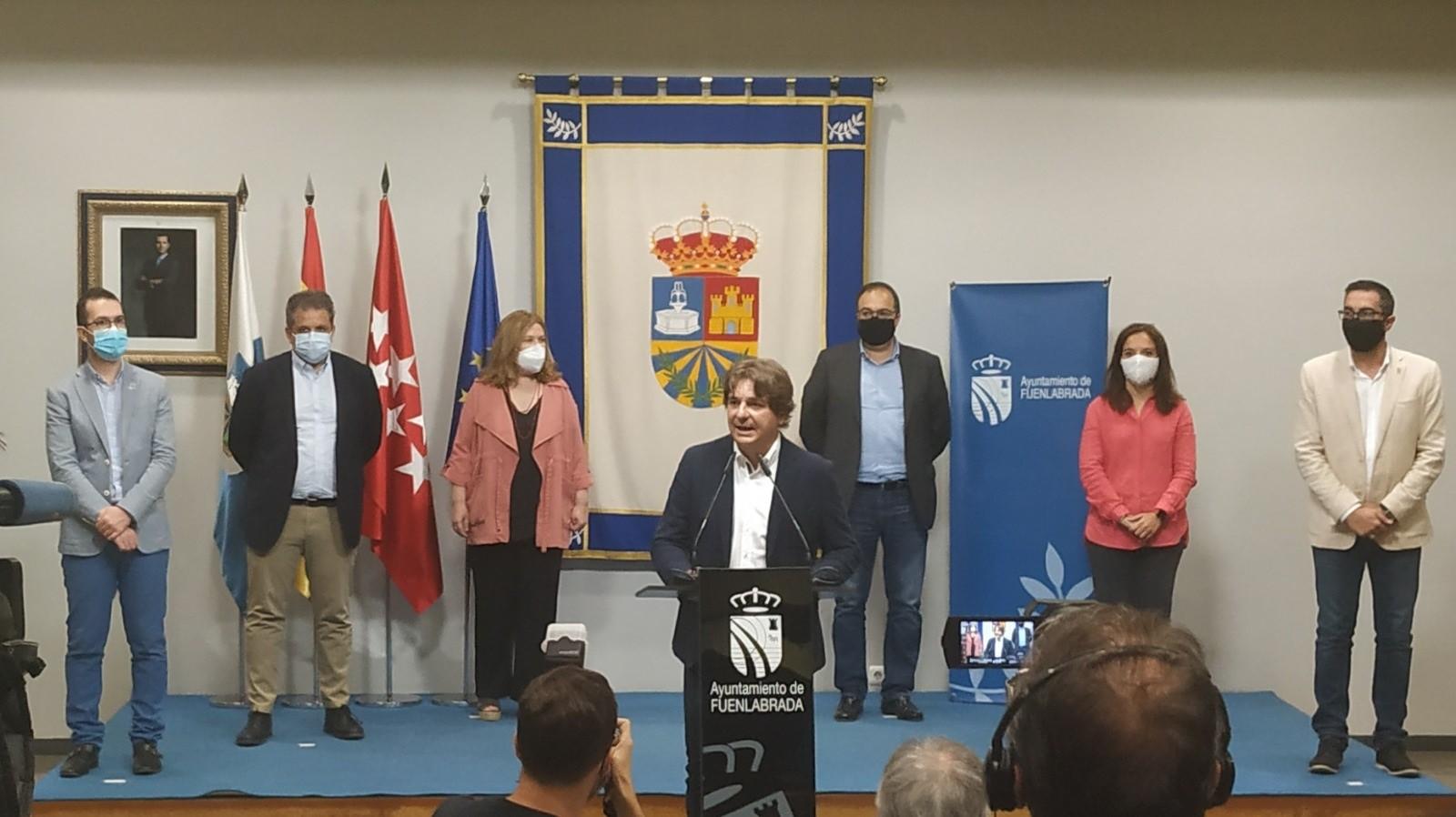 Reunión de los alcaldes socialistas de los municipios madrileños afectados por las restricciones de la comunidad. EP