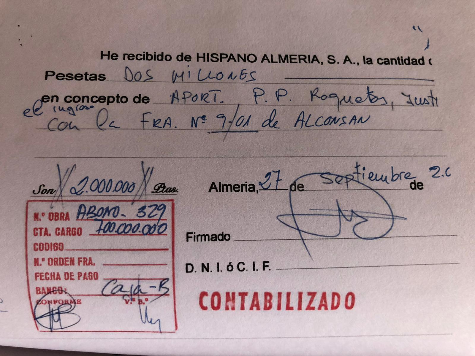 Recibí PP Roquetas. ElPlural.com Recibí PP Roquetas. ElPlural.com