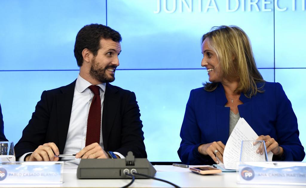 Ana Camíns y Pablo Casado