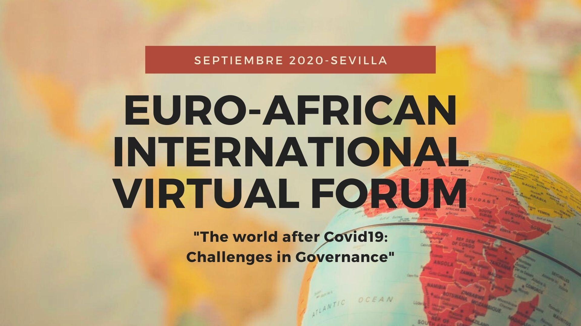 Cartel oficial del 'I Foro Virtual Internacional Euro-Africano'.