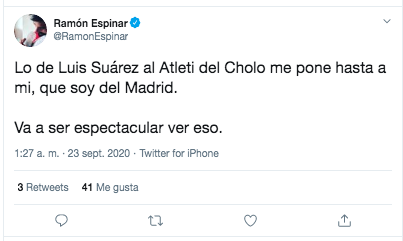 Ramón Espinar sobre Luis Suárez