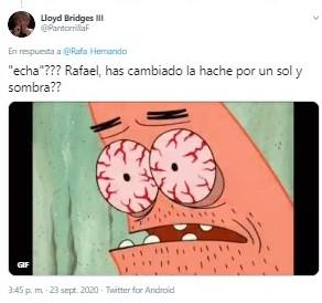 tuit falta ortográfica de Rafael Hernando