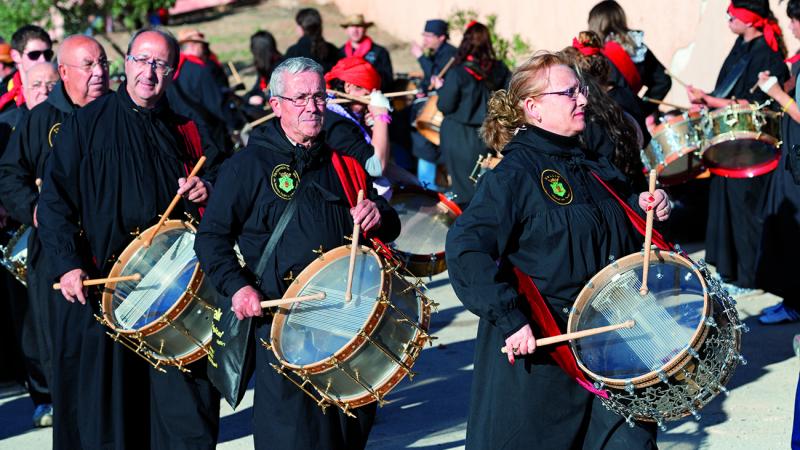 Tamborada en la Semana Santa de Hellín (Foto: Turismo de Castilla-La Mancha)
