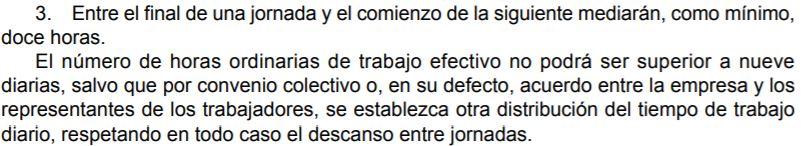 Artículo 34.3 Estatuto Trabajadores