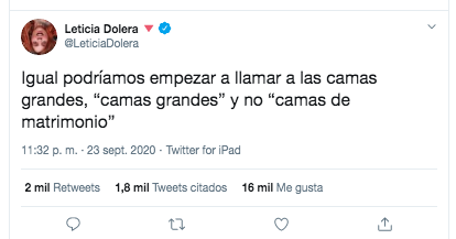 Tuit Letizia Dolera camas de matrimonio Tuit Letizia Dolera camas de matrimonio