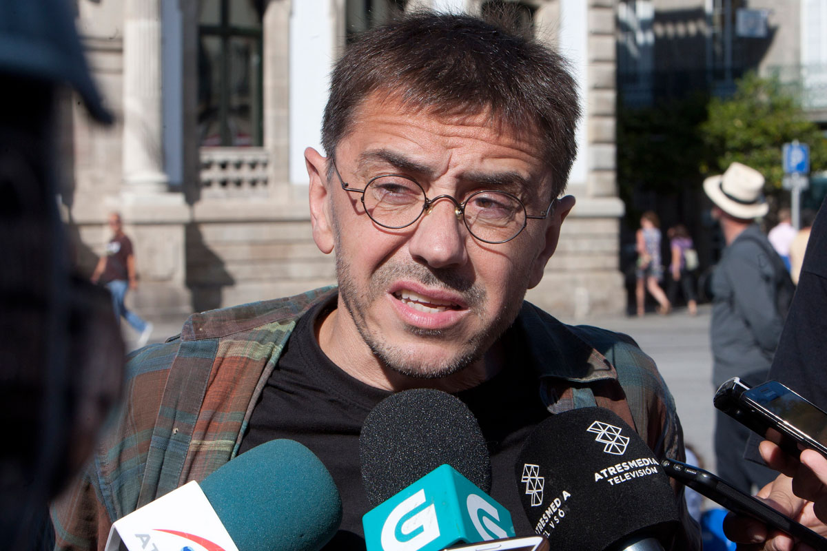 El cofundador de Podemos, Juan Carlos Monedero. 