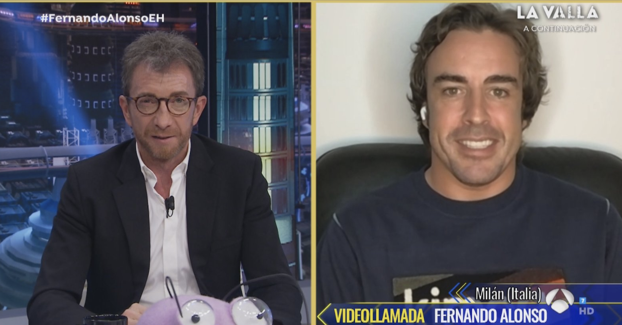 El piloto Fernando Alonso en El Hormiguero