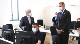 El Rey Felipe VI durante su visita a la sede del Tribunal de Cuentas en Madrid. EP