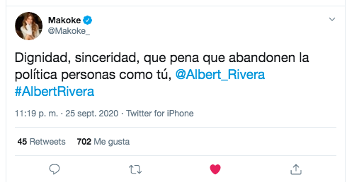 Comentario Makoke Albert Rivera Comentario Makoke Albert Rivera