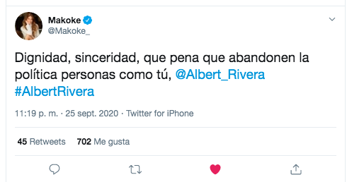 Comentario Makoke Albert Rivera