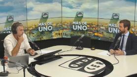 Carlos Alsina y Pablo Casado, durante la entrevista de este lunes. Fuente: Onda Cero.