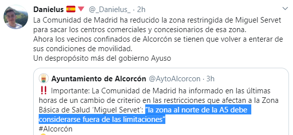 Tuit Alcorcón - @_Danielus_ Tuit Alcorcón - @_Danielus_
