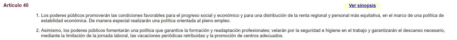 articulo 40.2 constitucion