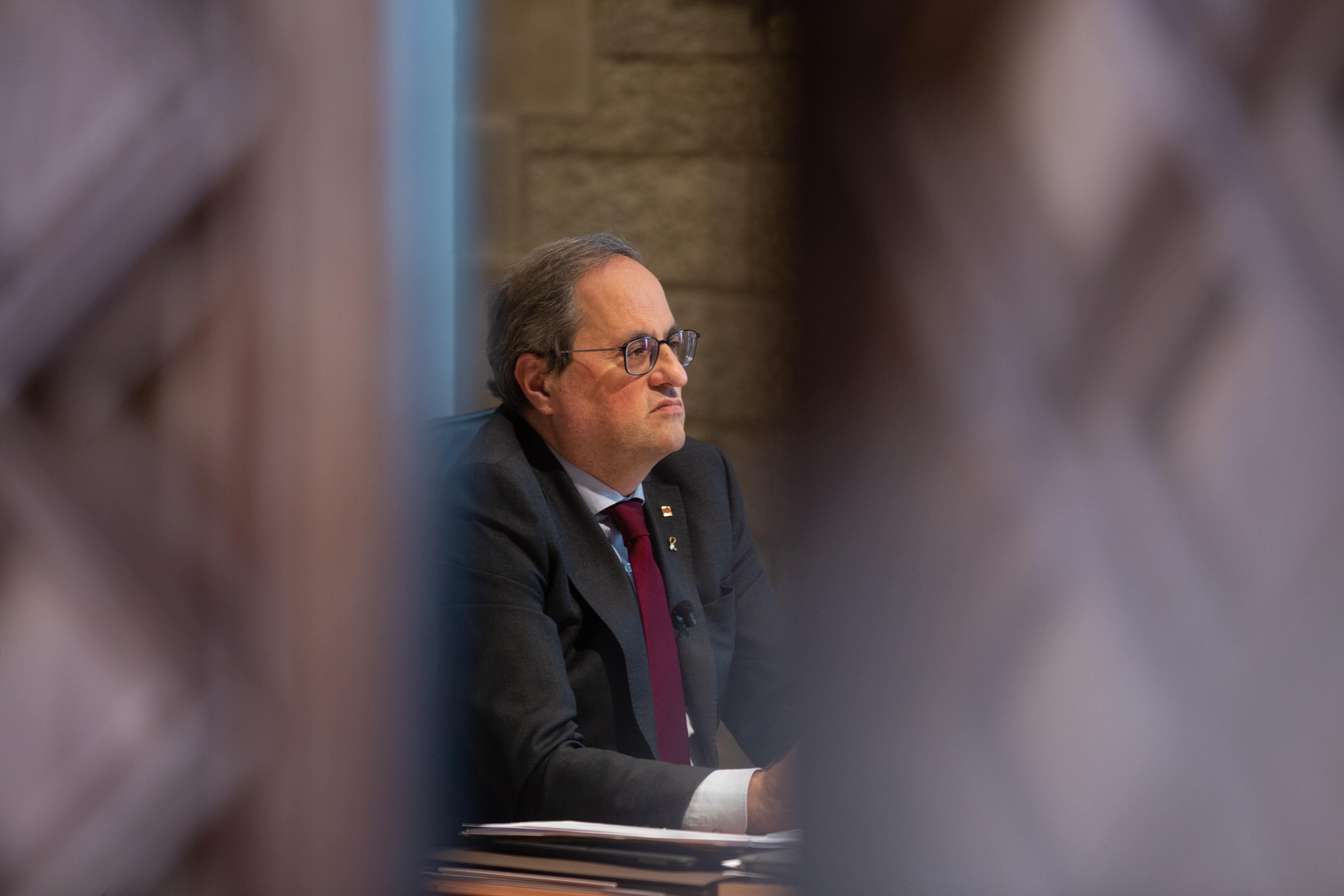 El ya expresident de la Generalitat Quim Torra. Fuente: Europa Press.