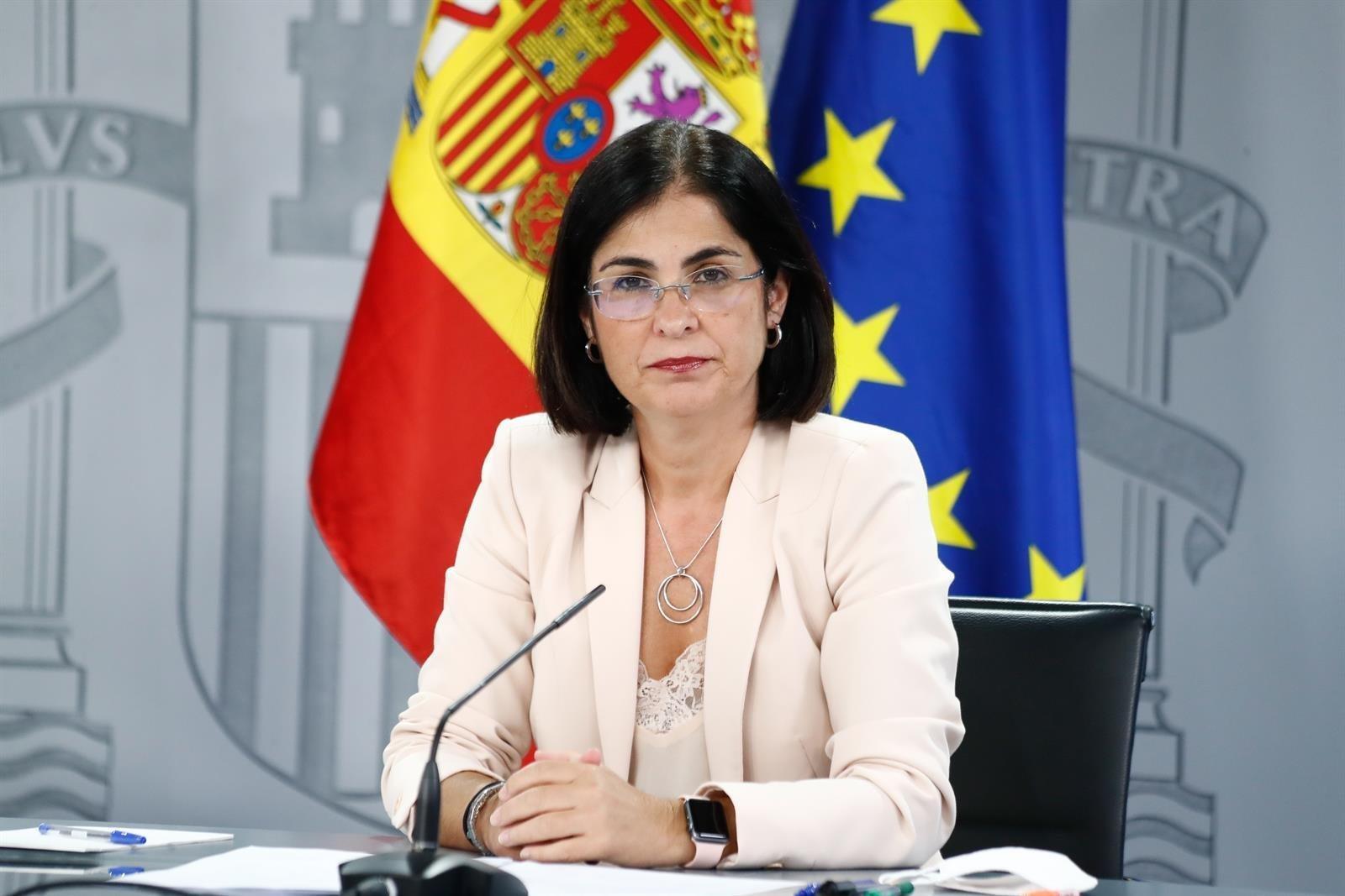 La ministra de Sanidad, Carolina Darias