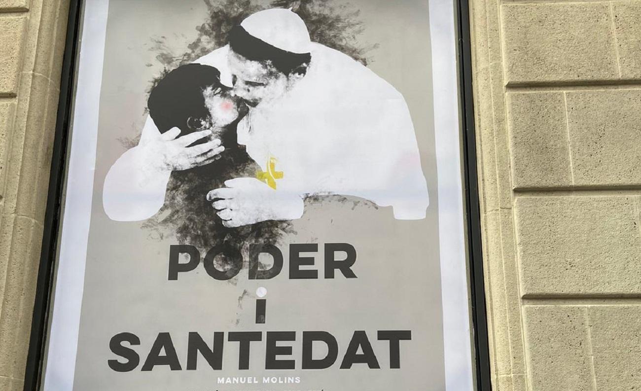 Cartel de la obra de teatro 'Poder y Santidad'. Fuente: Abogados Cristianos.