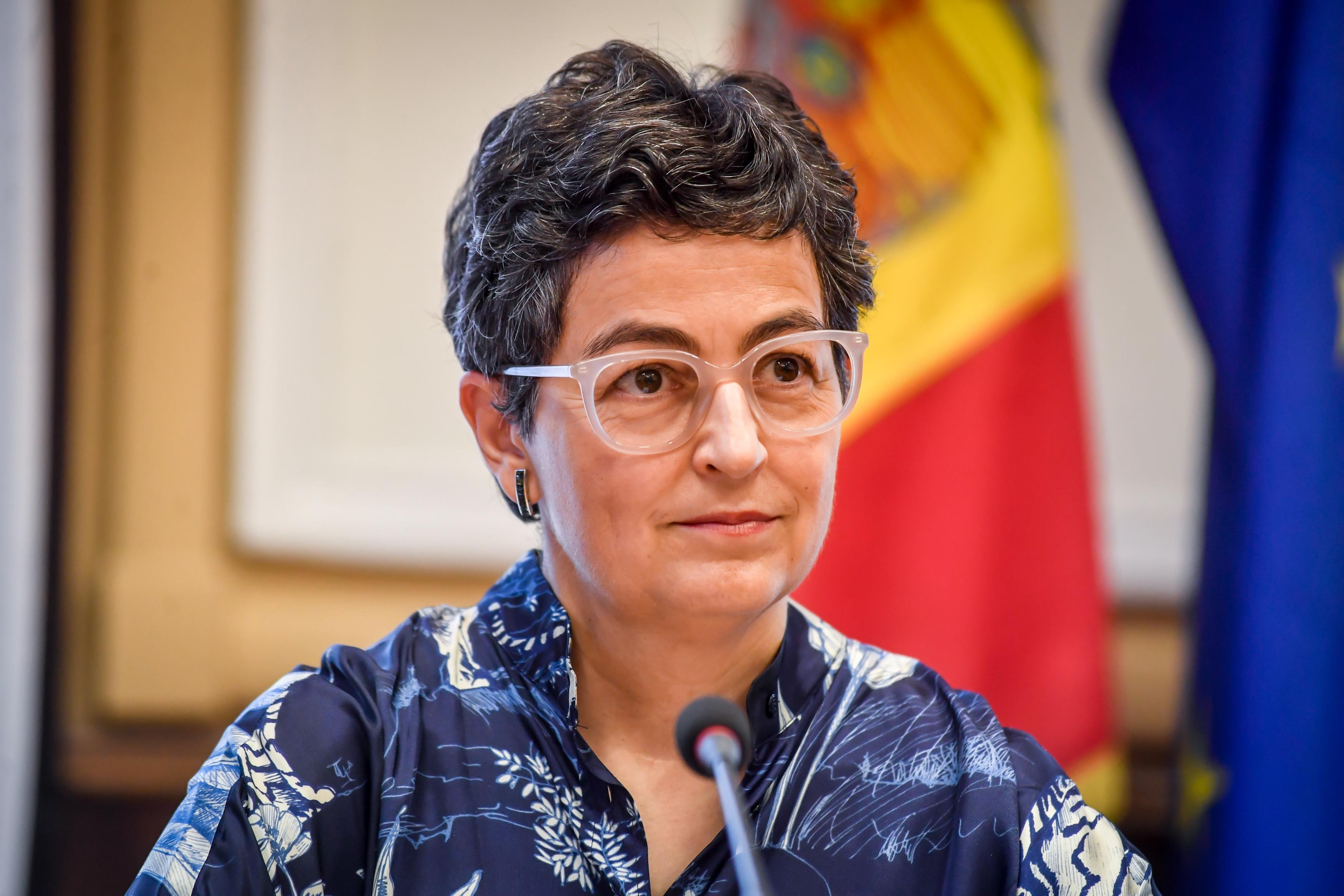 La ministra de Asuntos Exteriores, Unión Europea y Cooperación, Arancha González Laya. Fuente: Europa Press.