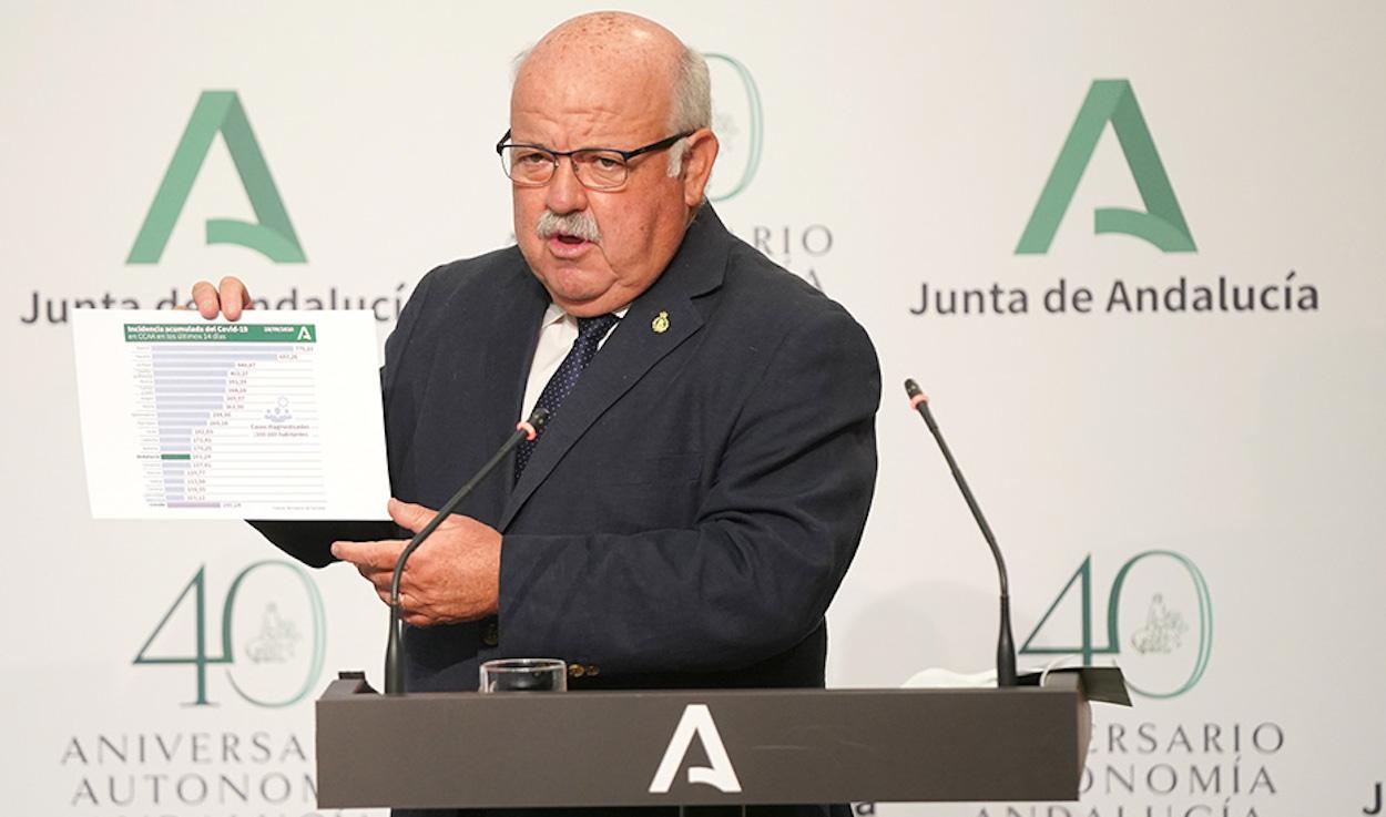 Jesús Aguirre, ayer en rueda de prensa.