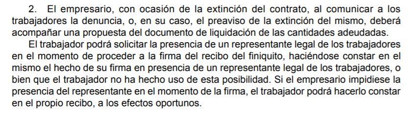 articulo 49.2 estatuto trabajadores