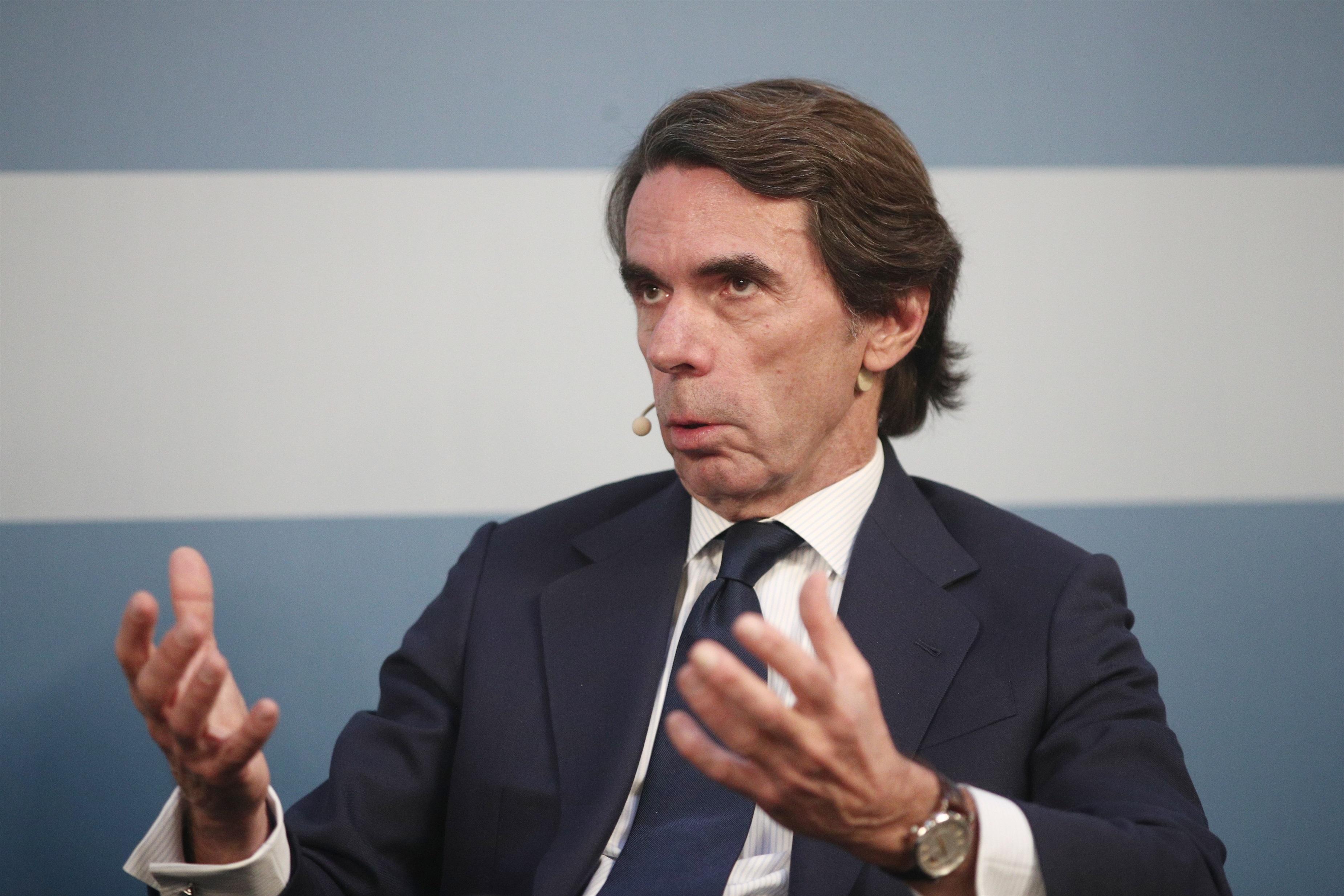 El expresidente del Gobierno, José María Aznar, en una imagen de archivo. Europa Press.