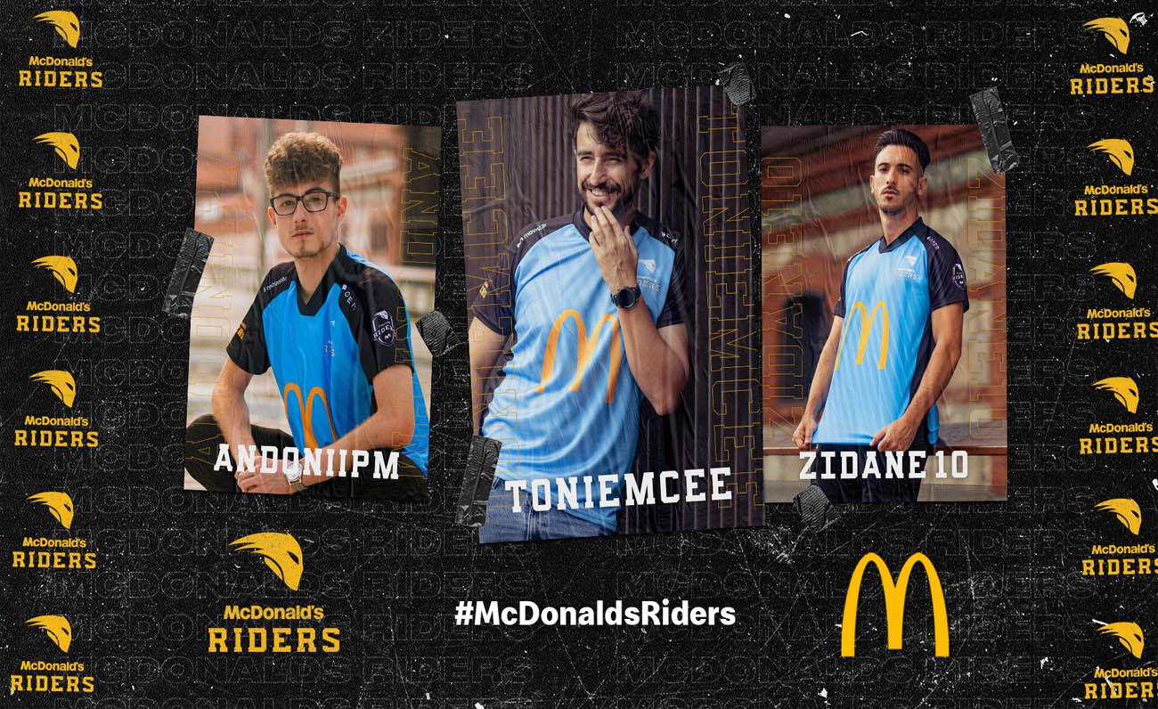 Andoni, Toniemcee y Zidane las caras del nuevo acuerdo de los jinetes con McDonald's