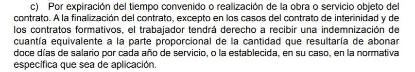 articulo 49 estatuto trabajadores apartado 1