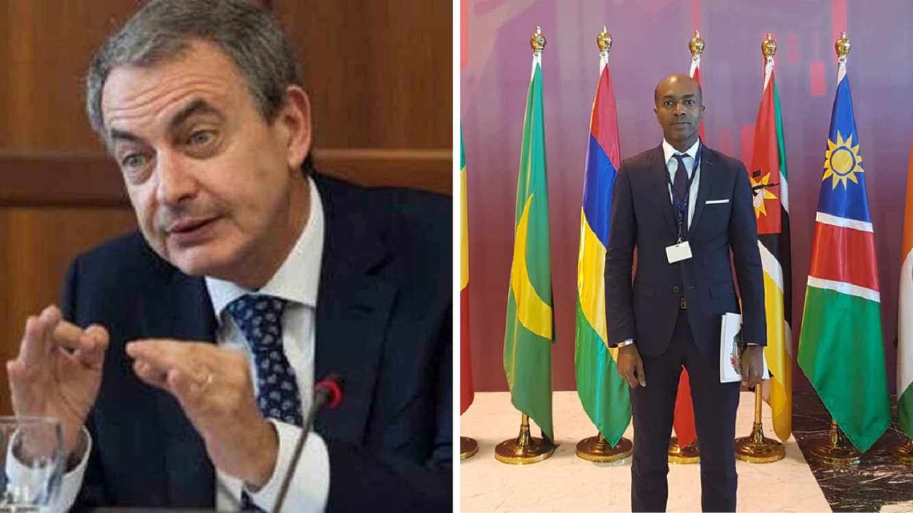 Zapatero y el príncipe africano.