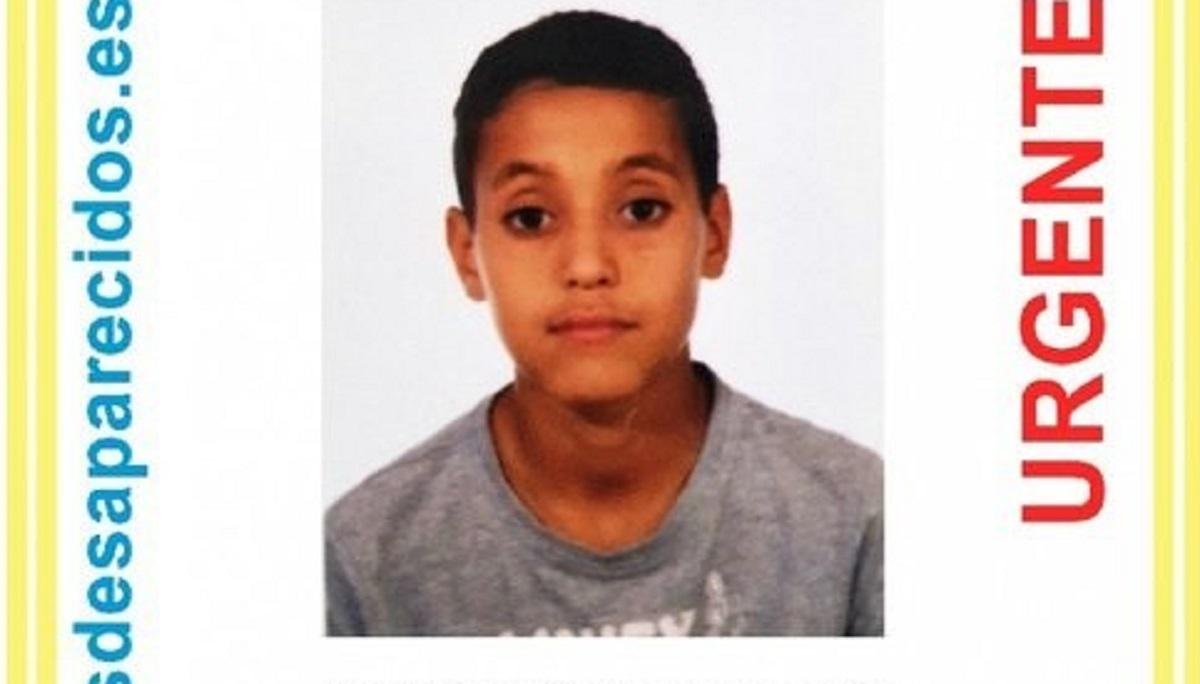 Cartel alertando de la desaparición del menor de 14 años Yassine Koraichi Barouch. EP