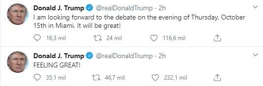 últimos tuits de Donald Trump últimos tuits de Donald Trump