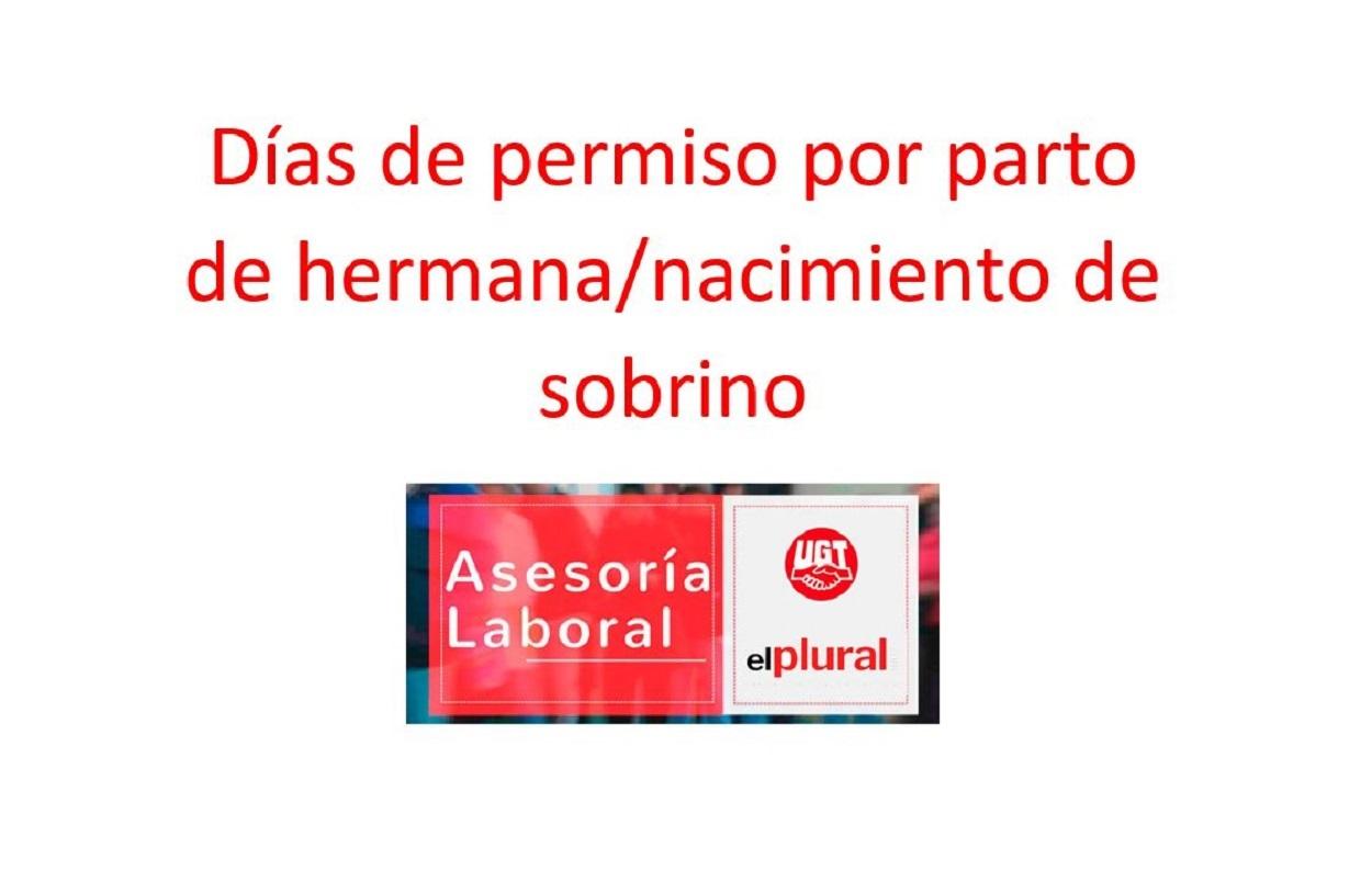 Días de permiso por parto de hermana/nacimiento de sobrino