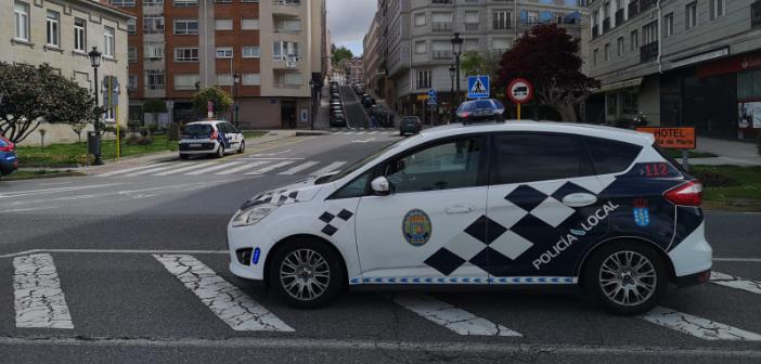 La Policía Local de Marín se ha encargado del control del edificio (Foto: concellodemarin.es).