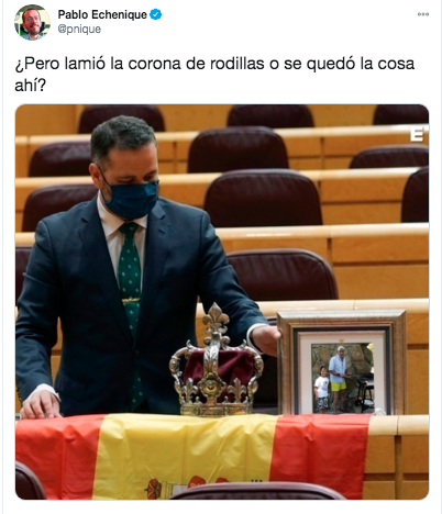 Pablo Echenique sobre senador del PP Pablo Echenique sobre senador del PP