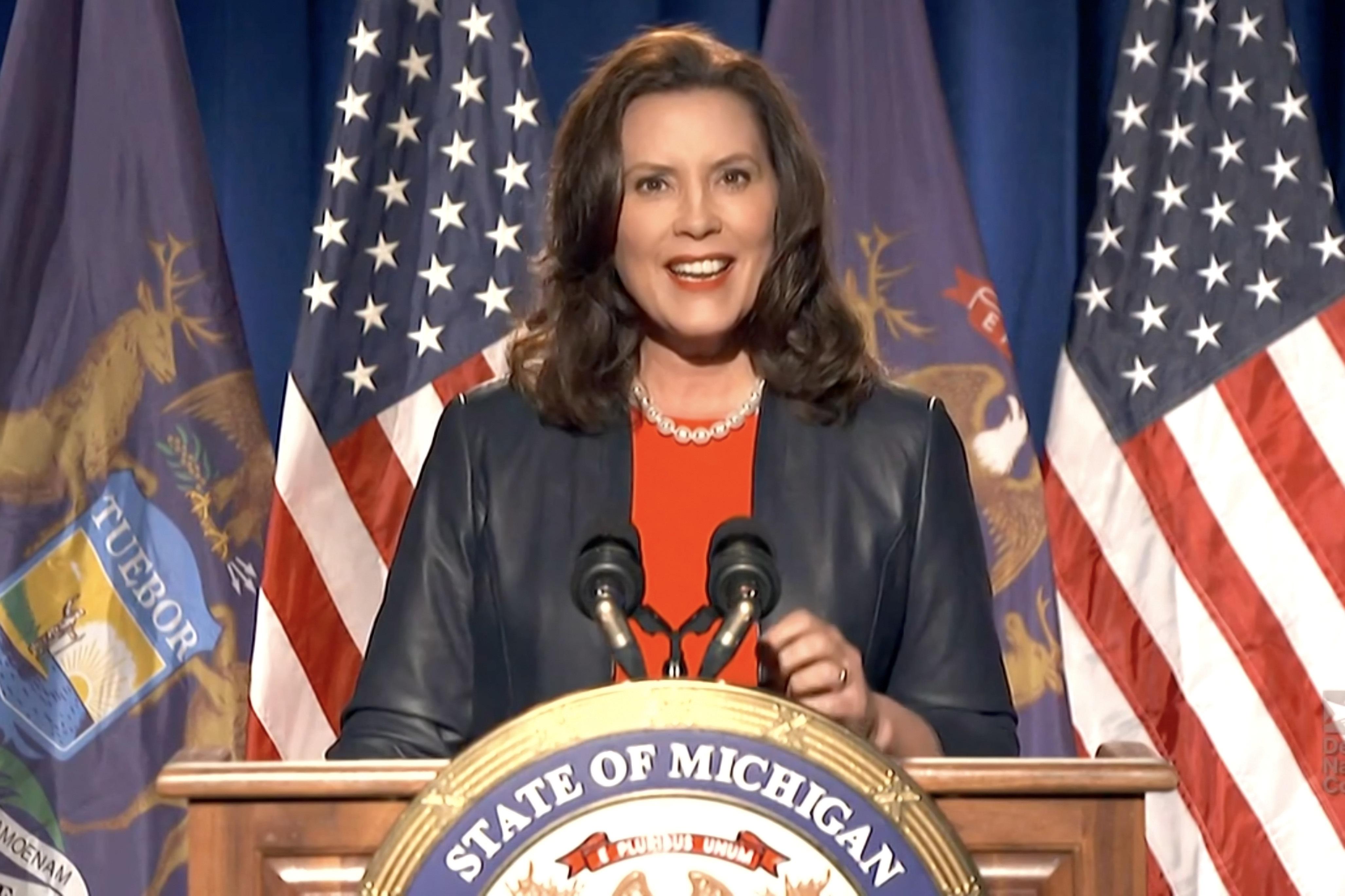 La gobernadora demócrata del estado de Michigan, Gretchen Whitmer. Europa Press. 