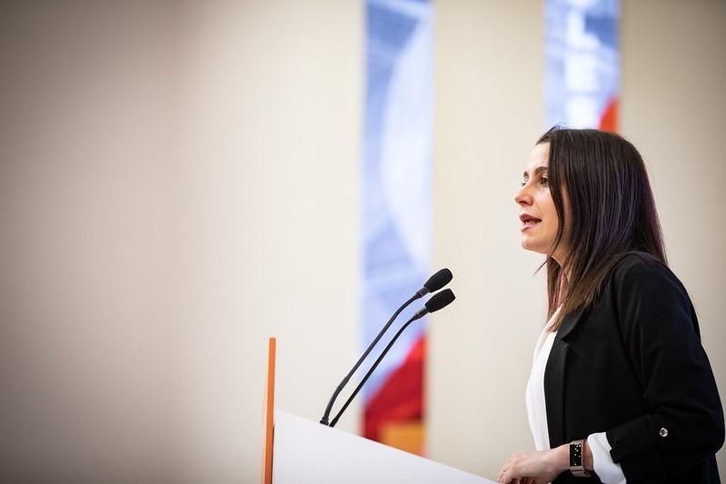 La presidenta de Ciudadanos, Inés Arrimadas. Fuente: Europa Press.