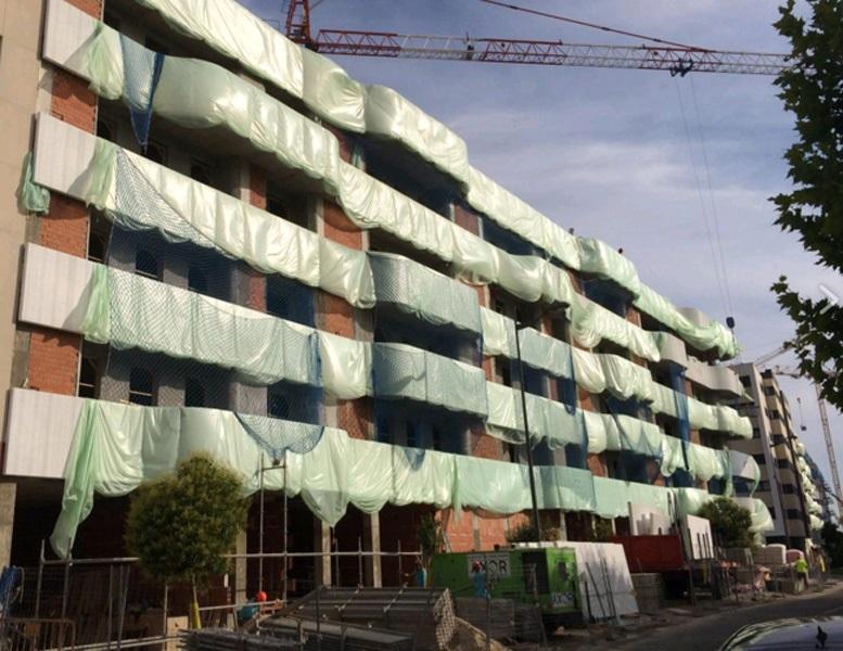 Viviendas en construcción en Getafe.