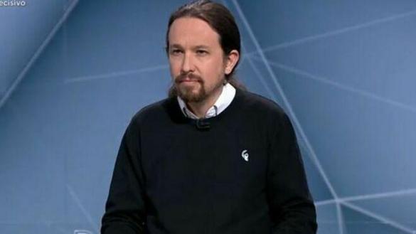 Pablo Iglesias debate electoral jersey