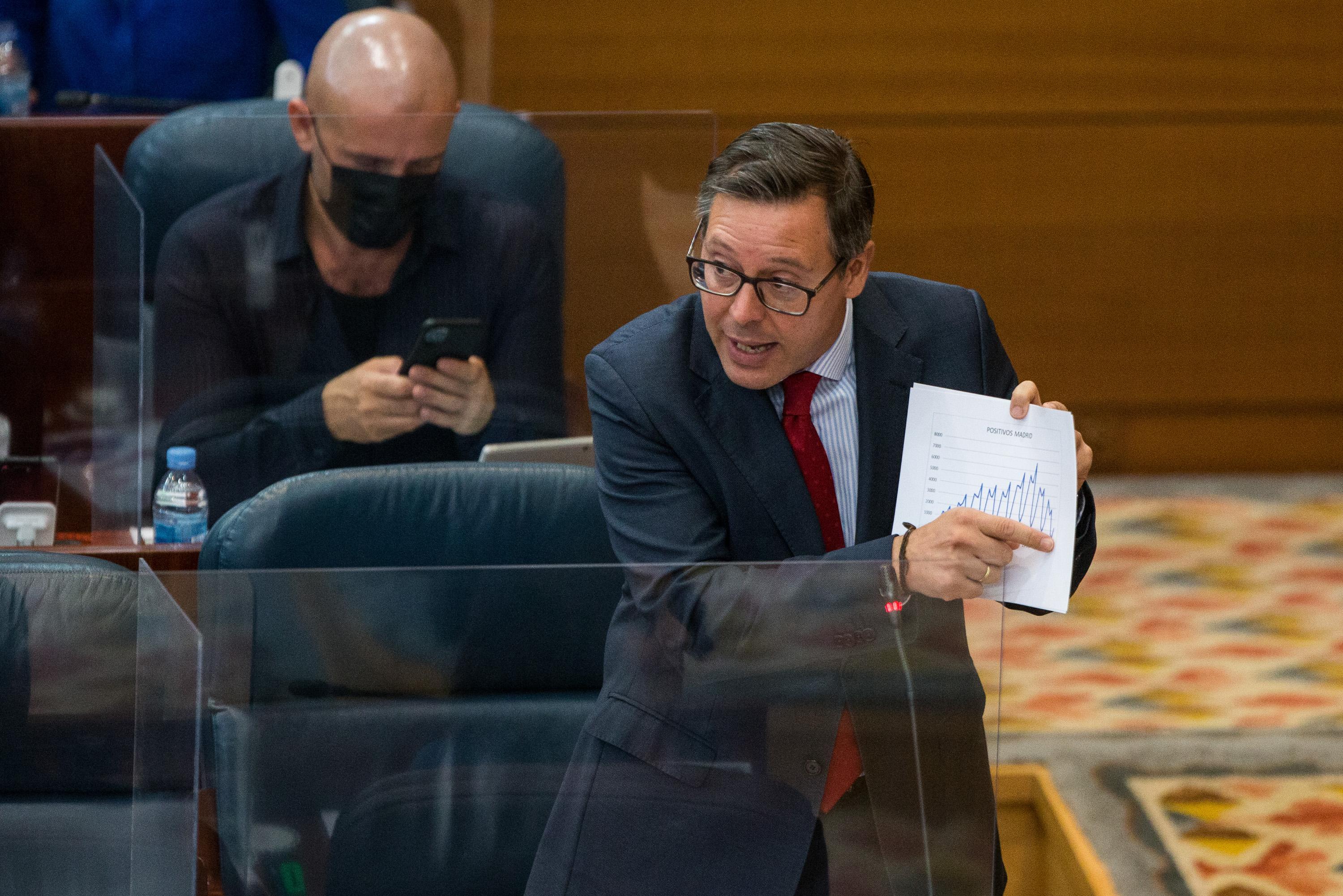 El portavoz del Grupo Popular en la Asamblea de Madrid, Alfonso Serrano. Europa Press. 