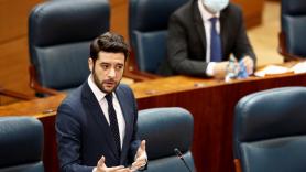 El portavoz de Ciudadanos en la Asamblea de Madrid, César Zafra. Fuente: Europa Press.