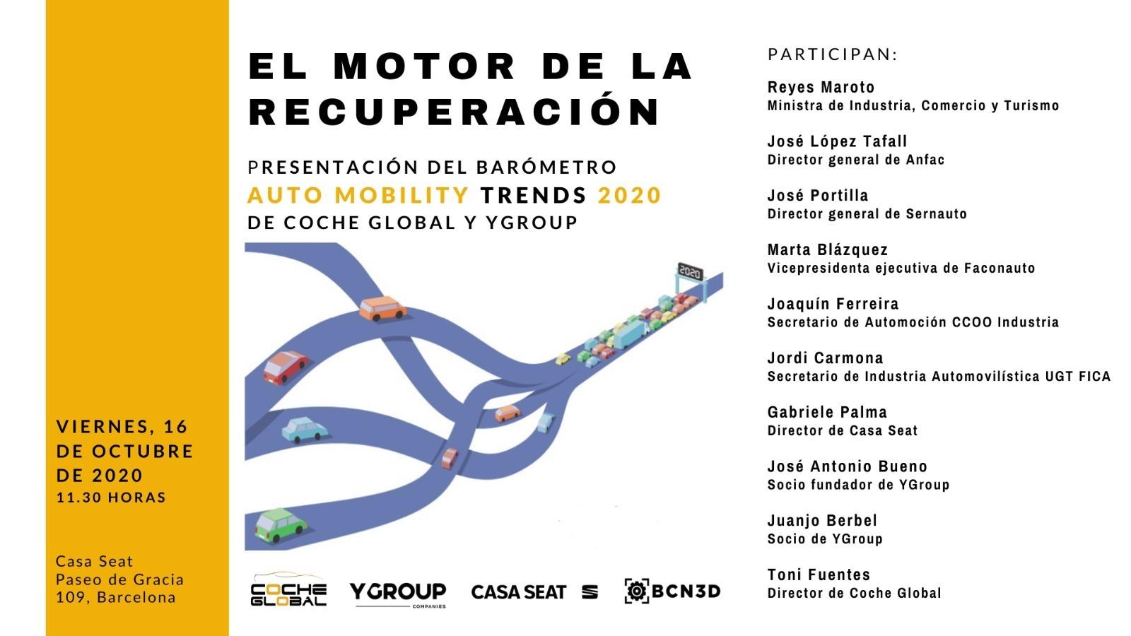 Cartel 'El motor de la recuperación'