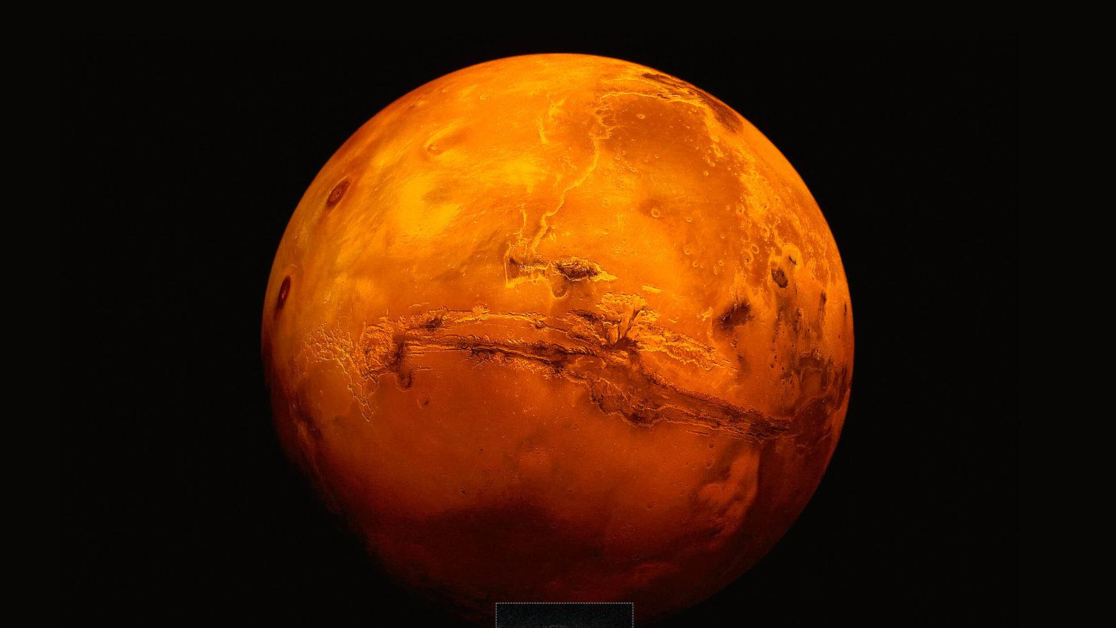 Marte, el "planeta rojo".