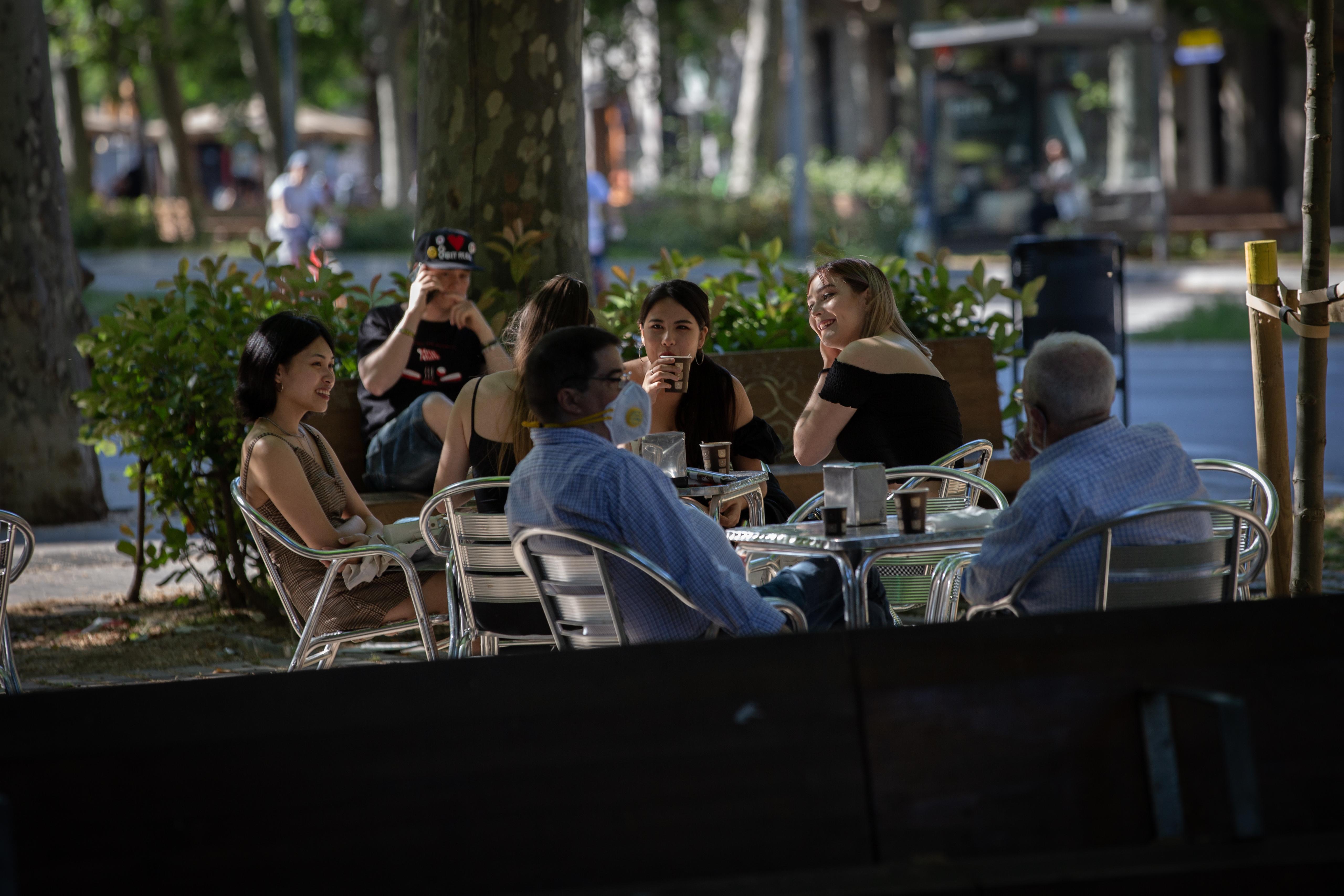 Una terraza en Barcelona. Europa Press