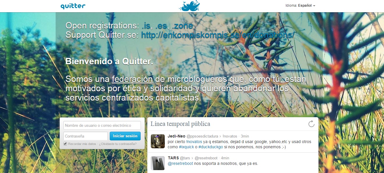 Llega a España Quitter, el Twitter anticapitalista, libre y sin censura