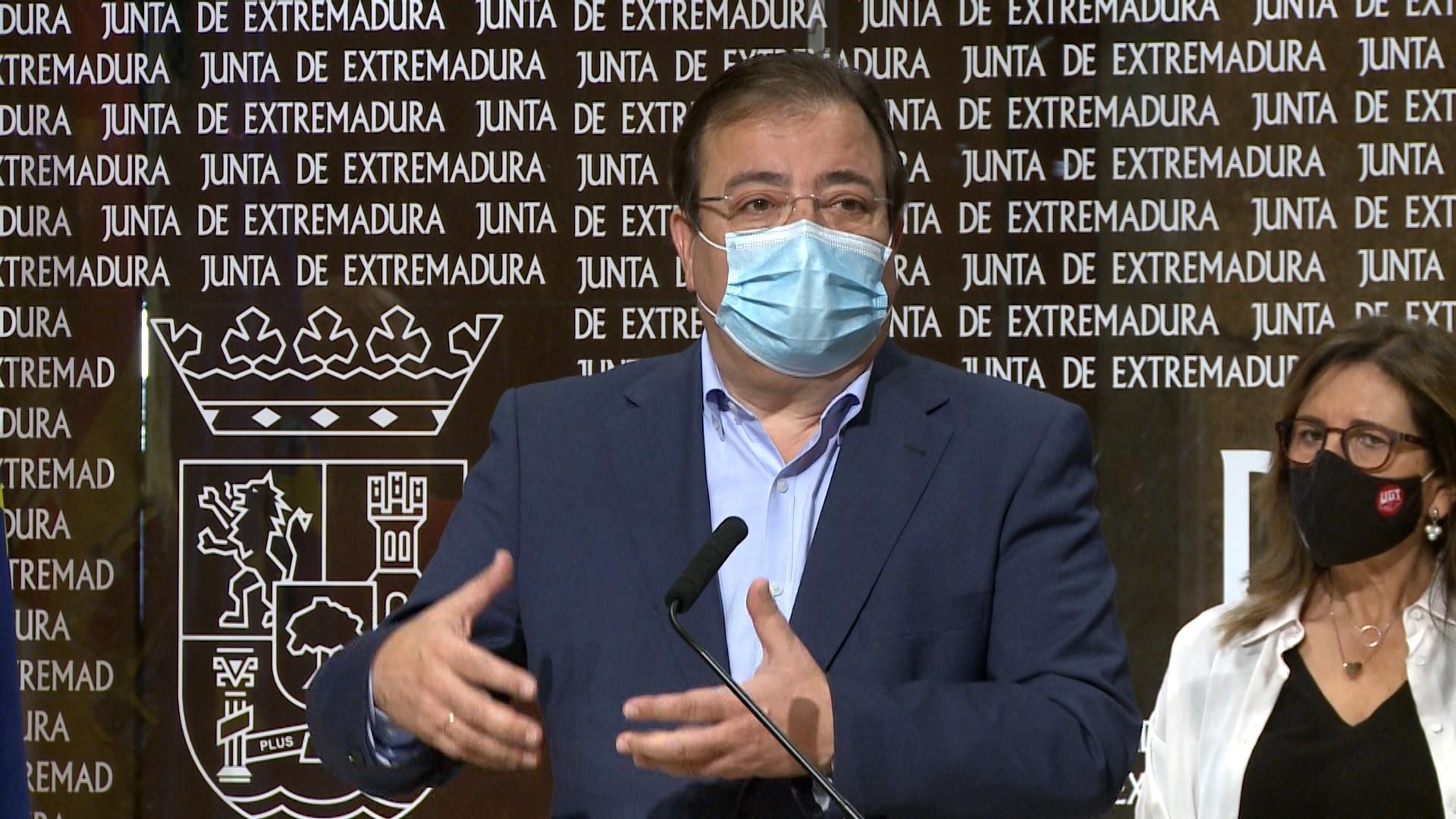 El presidente de la Junta de Extremadura, Guillermo Fernández Vara. EP