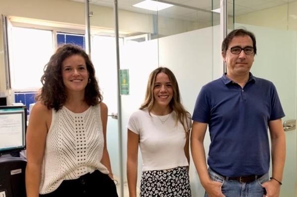 De izquierda a derecha,Nerea Méndez Barbero,Carmen Gutierrez Muñoz y Luis Blanco Colio,autores del trabajo De izquierda a derecha,Nerea Méndez Barbero,Carmen Gutierrez Muñoz y Luis Blanco Colio,autores del trabajo