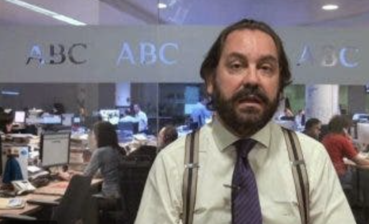El periodista Pérez Maura  en un vídeo