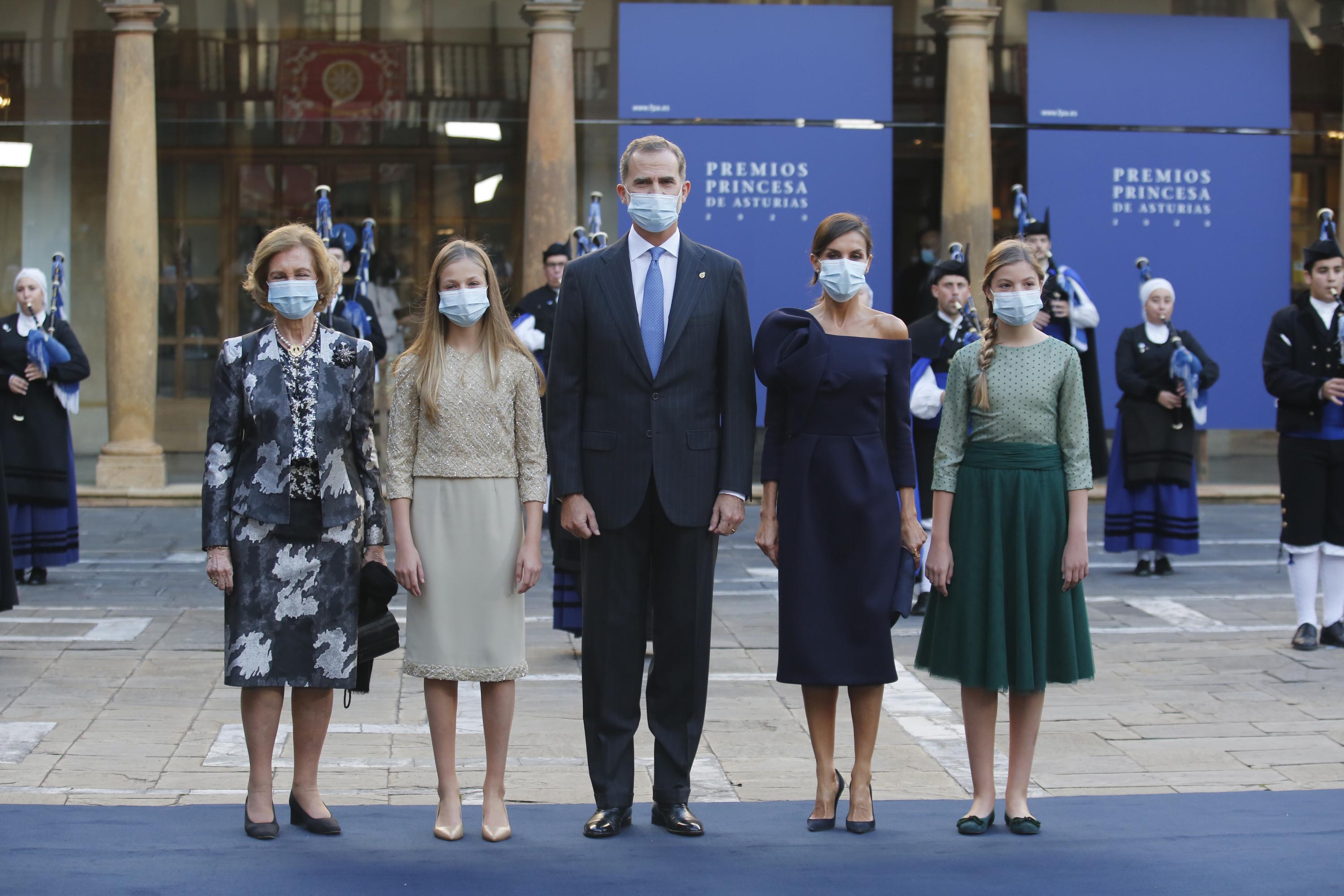 La Familia Real en la ceremonia de los Premios Princesa de Asturias. Europa Press