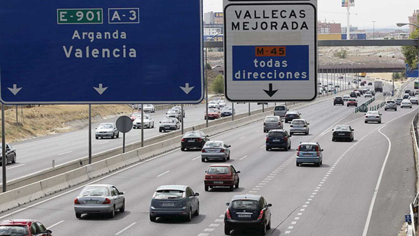 Acceso a la M-45. Fuente: RTVE.